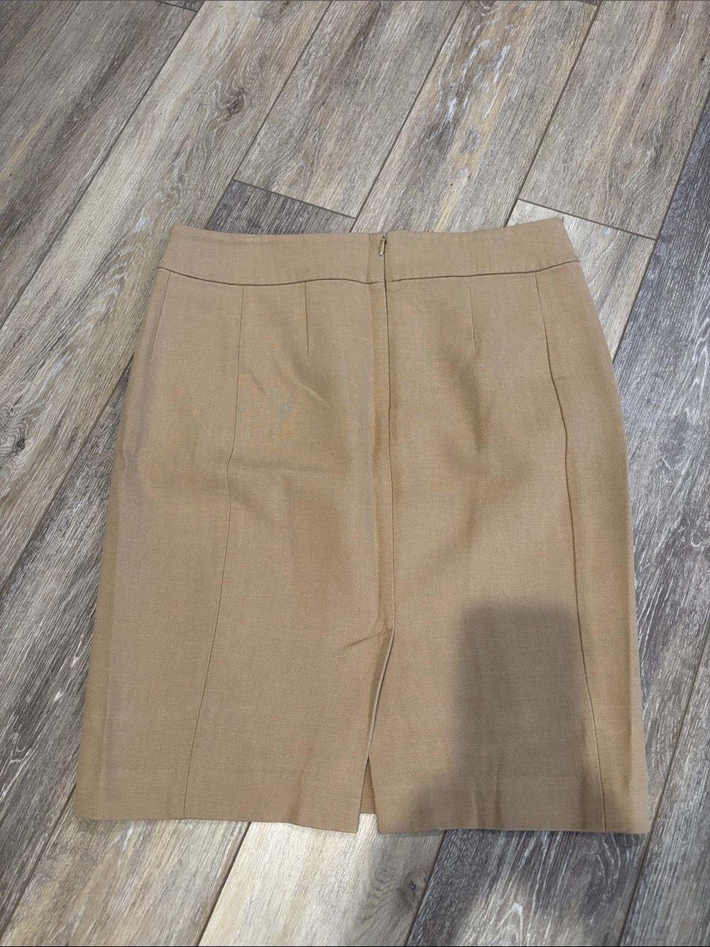 LOFT Tan Pencil Skirt - Sleek Tailored Design - Picture 3 of 4